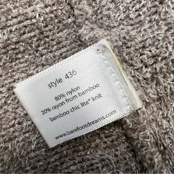 Barefoot Dreams Cozy Calypso Cardigan Bamboo Chic Lite Brown S/M Neutral - Picture 5 of 7